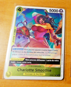 ONE PIECE CARD GAME RARE HOLO CARTE FRANCAISE OP03-110 FR JCC MINT - Image 1