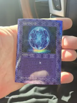 Cardsmiths Sapphire & Currency Artifact Cards Lot (Serial Numbered 29/45) 8-SP - Image 1
