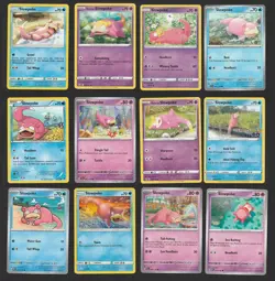 Slowpoke Pokemon Card Collection Set of 12 Unique English Cards Cute - Image 1