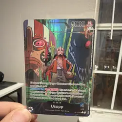 Usopp OP10-042: One Piece Card Game Leader Holo 5000 Power - Image 1