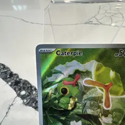 Pokemon TCG Caterpie 172/165 Scarlet & Violet 151 Holo Illustration Rare Card NM - Image 2