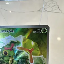 Pokemon TCG Caterpie 172/165 Scarlet & Violet 151 Holo Illustration Rare Card NM - Image 3