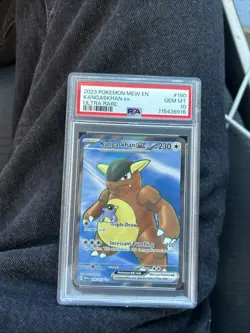 2023 Kangaskhan EX 190/165 Mew EN 151 Ultra Rare Full Art Pokemon Card PSA 10 - Image 1