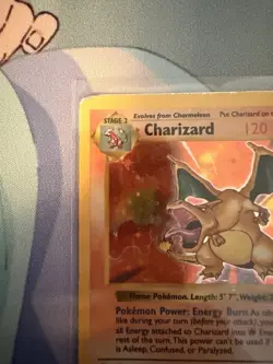Pokemon TCG Charizard Base Set Holo Shadowless Rare Card 4/102 - Image 4