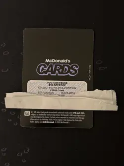 McDonald’s CARDS 2026 “I’m Speedee” - REDEEMED Legendary Shiny Card #16/24 - Image 2