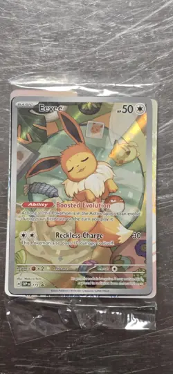 Eevee Prismatic Evolutions Scarlet & Violet Promo Card Holo 173/189 Sealed #2 - Image 1
