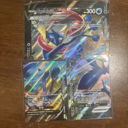 Greninja V-UNION Set of 4 SWSH Sword & Shield Promo Holo Pokemon Cards - Image 1