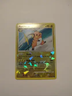 Raichu 3/17 Pokemon TCG Pop Series 9 Rare Cracked Ice Reverse Holo Card - Image 1