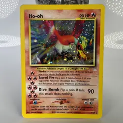Ho-oh 7/64 Neo Revelation Holo Rare Pokemon Card LP - Image 1