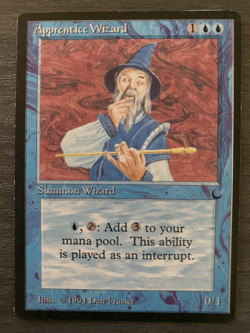 MTG The Dark Apprentice Wizard x 1 - Image 1