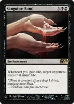 MTG - Sanguine Bond - Magic 2010 - MP, English Magic FLAT RATE SHIP - Image 1