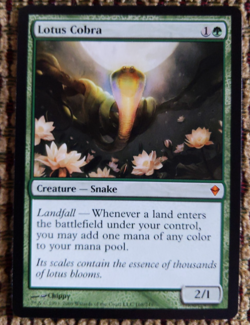 Lotus Cobra – Zendikar 2009 NM – Rare Landfall Ramp MTG - Image 1