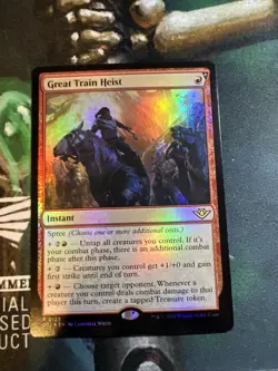 MTG Great Train Heist OTJ Rare Foil #125 - Image 2