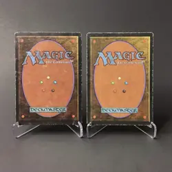 (2) Magic: The Gathering Giant Growth MTG Revised Edition Vintage 1994 HP - Image 2