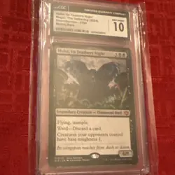 Maha, Its Feathers Night (Regular) - MtG Bloomburrow CGC Gem Mint 10 Awesome - Image 1