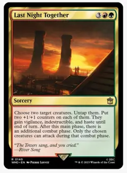 Last Night Together (Foil) | Doctor WHO | MTG EDH Extra Combat | NEW NM+ - Image 1