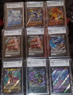 (9×) Pokemon Beckett BCCG 10 Mint Evolving Skies/Fusion Strike/ V Cards/Promo - Image 1