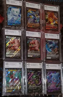 (9×) Pokemon Beckett BCCG 10 Mint Evolving Skies/Fusion Strike/ V Cards/Promo - Image 5