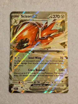 Scizor ex 111/162 - SV05: Pokemon Temporal Forces Double Rare Holo - Image 1