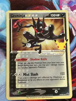 Pokemon TCG Greninja Gold Star SWSH144 Holo Celebrations Promo - Image 1