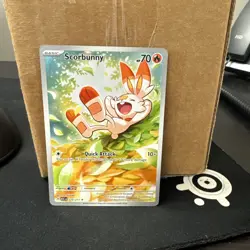 Pokemon Scorbunny 225/217 Illustration Rare Ascended Heroes Near mint ships fast - Image 1
