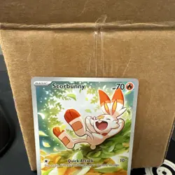Pokemon Scorbunny 225/217 Illustration Rare Ascended Heroes Near mint ships fast - Image 2