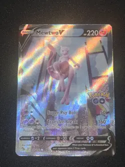 Pokemon TCG: Pokemon Go Mewtwo V Rare Ultra 072/078- Full Art NM - Image 1