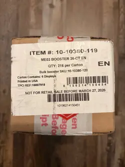 PERFECT ORDER 📦 *NEW* Sealed Booster Box CASE - Pokemon ME03 (6 Boxes) - Image 1