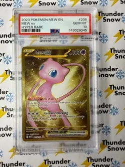 Mew ex #205 Hyper Rare Mew 151 2023 Pokemon PSA 10 143029345 - Image 1