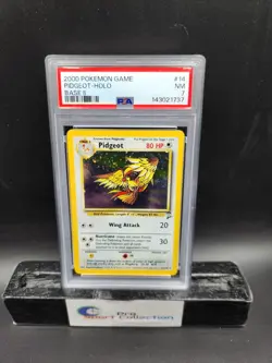 2000 POKEMON GAME PIDGEOT-HOLO BASE SET 2 14/130 PSA 7 NM WOTC - Image 1