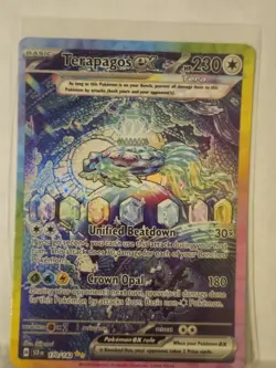Pokemon Terapagos ex 170/142 Sv07: Stellar Crown Illustration Rare Holo - Image 1