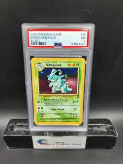 2000 POKEMON GAME NIDOQUEEN-HOLO BASE SET II 12/130 PSA 7 NM WOTC - Image 1