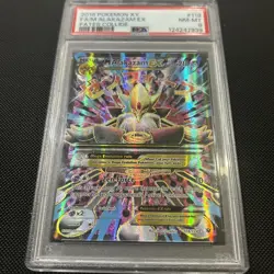 Alakazam Mega 2016 XY EX Full Art Holo Card 118/124 Fates Collide PSA 8 - Image 2