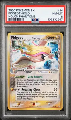 Pidgeot - 14/110 - Holo - Holon Phantoms - PSA 8 - Pokemon TCG - Image 1