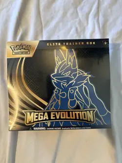 Pokemon TCG Mega Evolutions ETB Lucario Factory Sealed - Image 1