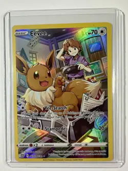 Pokemon Eevee TG11/TG30 – Brilliant Stars Trainer Gallery – Full Art Holo - Image 1