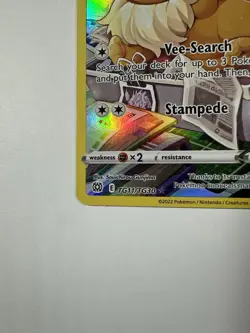 Pokemon Eevee TG11/TG30 – Brilliant Stars Trainer Gallery – Full Art Holo - Image 3