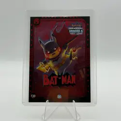 Pokemon Pikachu Heroes & Villains Red Foil Background (BATMAN) - Image 1