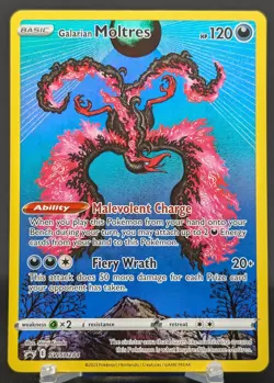 Pokemon Galarian Moltres #SWSH284 English Black Star Promo - Image 1