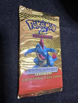 Pokemon Wizards of the Coast Expedition Base Set Booster Pack Feraligatr - Image 3