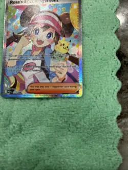 Pokemon Rosa's Encouragement 123/088 Full Art Perfect Order - Image 3