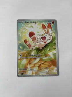 Scorbunny 225/217 Ascended Heroes Pokemon TCG Illustration Rare Holo NM - Image 1