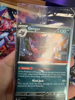 2026 Pokemon Gengar Promo Holo GameStop Exclusive 050/088 Sealed. Good Swirl. - Image 1