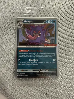 2026 Pokemon Gengar Promo Holo GameStop Exclusive 050/088 Sealed. Good Swirl. - Image 3