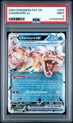 2024 POKEMON PAF EN-PALDEAN FATES #054 CHARIZARD EX PSA 9 - Image 1