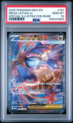 Pokemon 2025 Mega Latias ex 181/132 SIR Mega Evolution English GEM MINT PSA 10 - Image 1