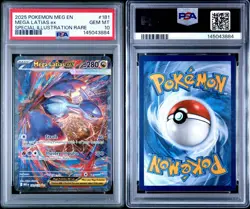 Pokemon 2025 Mega Latias ex 181/132 SIR Mega Evolution English GEM MINT PSA 10 - Image 3