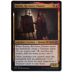 x4 Kalain, Reclusive Painter AFR MTG M/NM Playset Uncommon Multi-color Legendary - Image 1