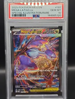 Pokemon 2025 Mega Latias ex 181/132 SIR Mega Evolution English GEM MINT PSA 10 - Image 1