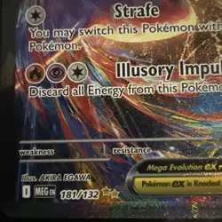 Pokemon Mega Latias EX Sir 181/132 English Mega Evolution New Mint Condition - Image 4